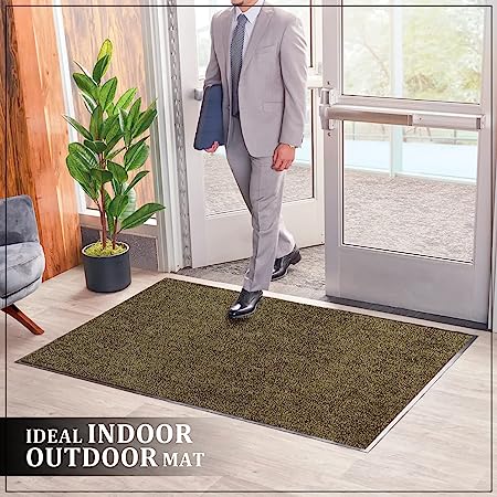 Wash & Clean Door Mat - Grey